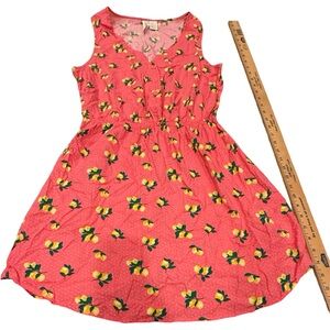 Mimi Chica Pink Dress with Lemon Pattern